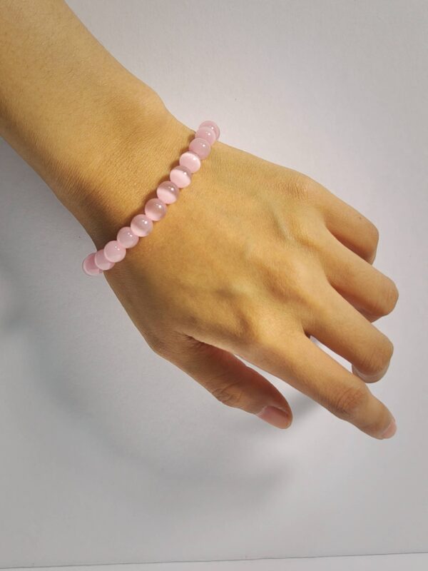 Natural Rose Quartz Love Caring Bracelet - Image 3