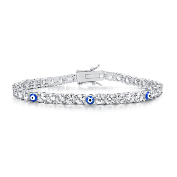 Reiki Harmony Evil Eye Resin Tennis Bracelet2
