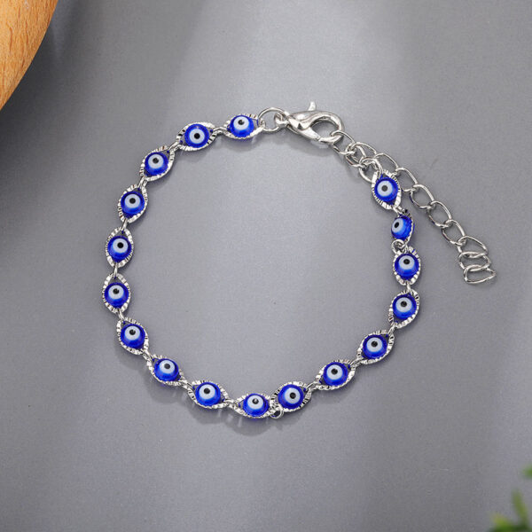 Reiki Harmony Blue Evil Eye Bead Bracelet3