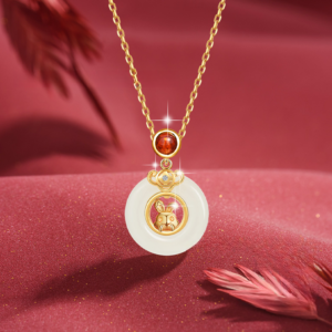 Reiki Harmony Aura Zodiac Collection Lunar Whisper Rabbit Pendant
