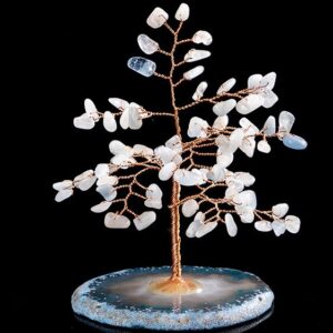 Ocean Whisper Aquamarine March Birth Tree