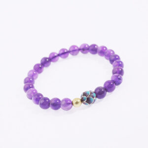 Sacred Lotus Enlightenment Amethyst Bracelet